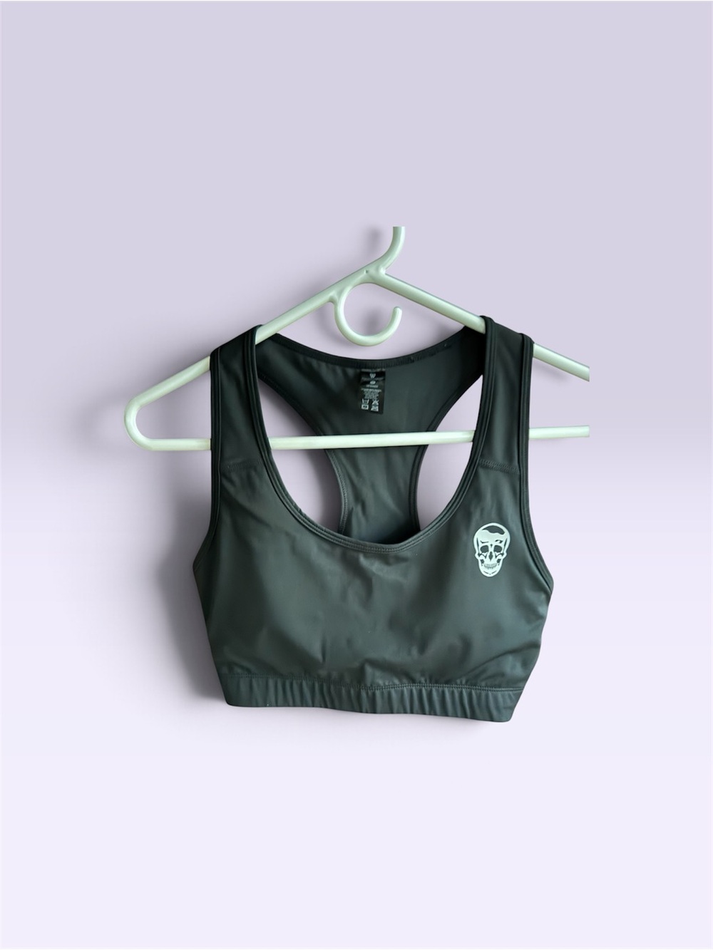 Gymreapers Women’s Racerback Performance Sports Bra - Black - Size Medium